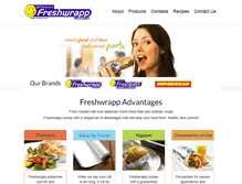 Tablet Screenshot of freshwrapp.com